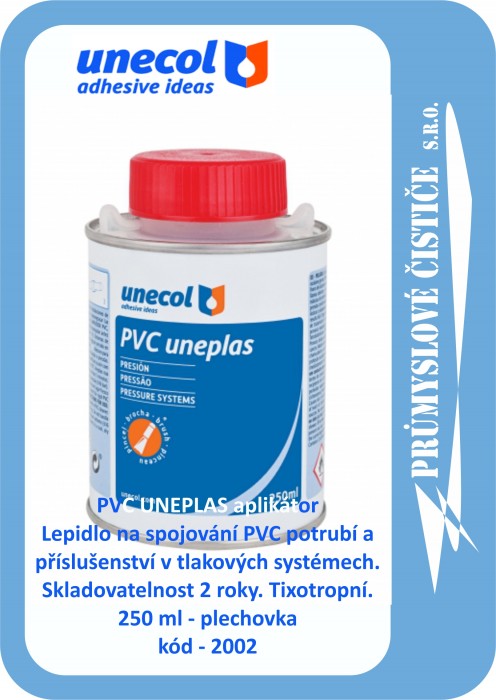 xxxxUNECOL PVC UNEPLAS, plechovka 250 ml, aplikátor