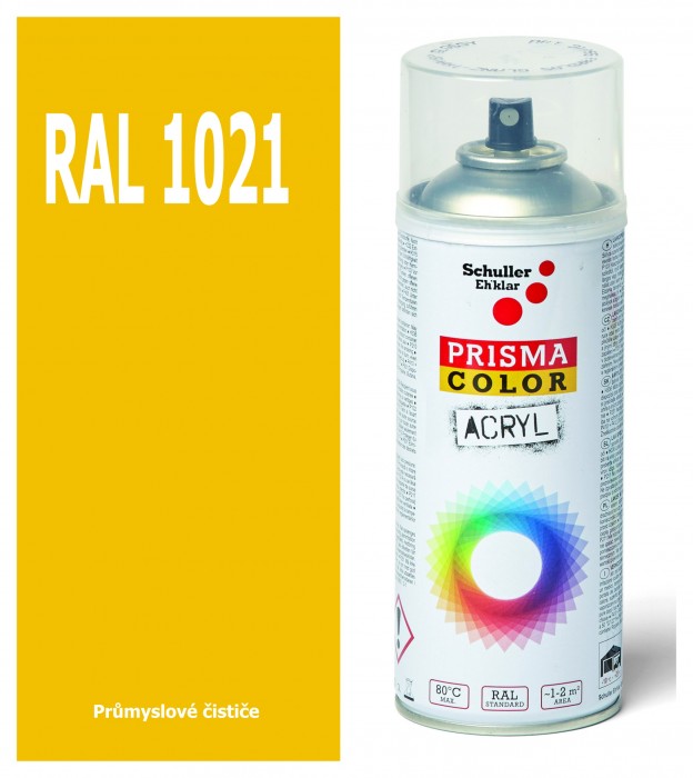 Schuller Eh'klar Sprej RAL 1021 barva kadmiově žlutá PRISMA COLOR 91040